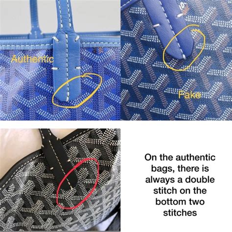 e goyard real vs fake|genuine goyard bag.